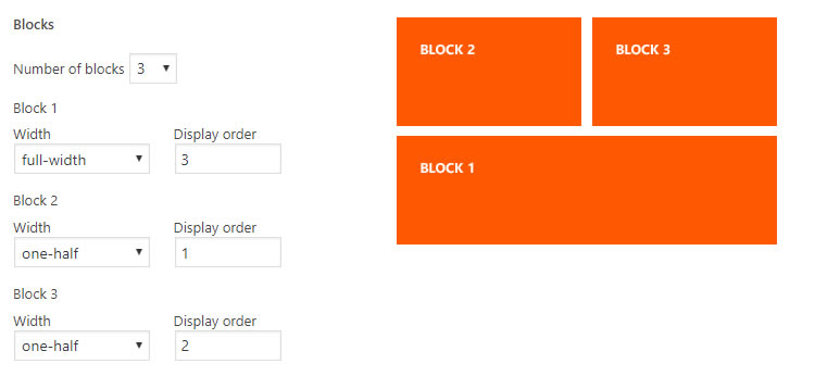 Reverse order of blocks