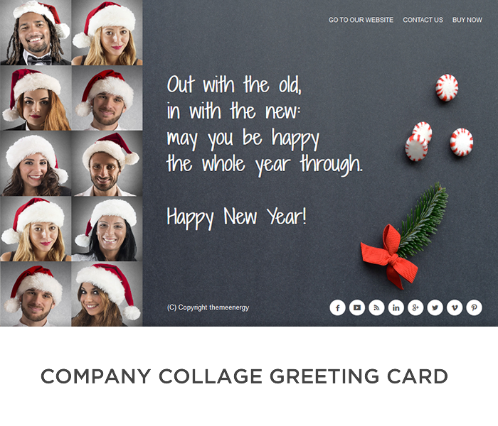 Demo 5: Company Collage Christmas Card