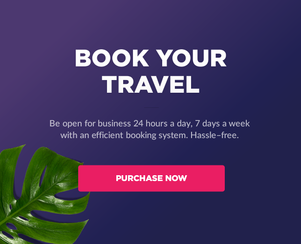 Get started with Book Your Travel - Online Booking WordPress Theme