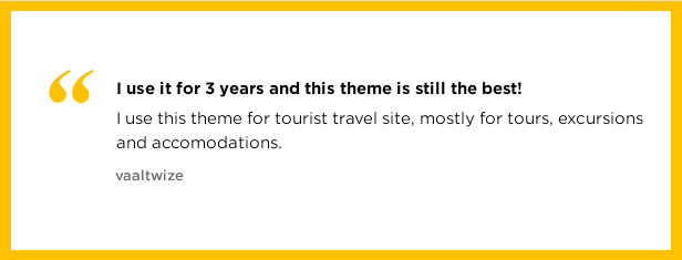 The best theme for a travel website