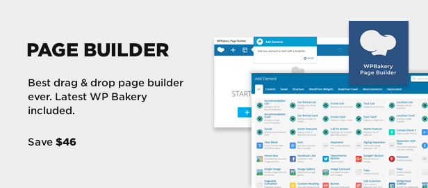 WPBakery Page builder - Visual Composer included